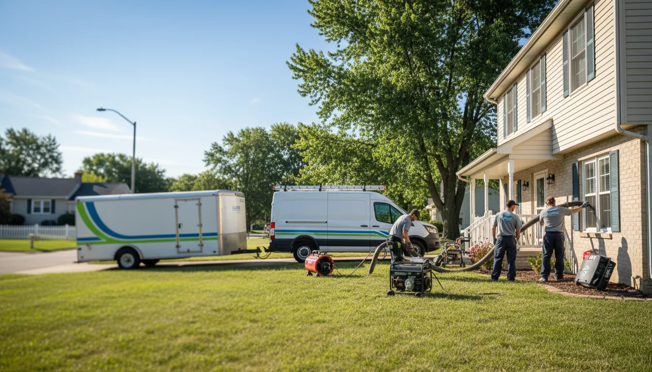 Flooded Basement Restoration And Cleanup With Repair in Iowa near me